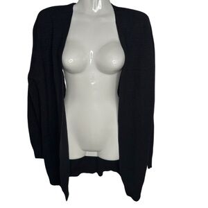 Twik | Ribbed Knit Open Cardigan Sweater Small